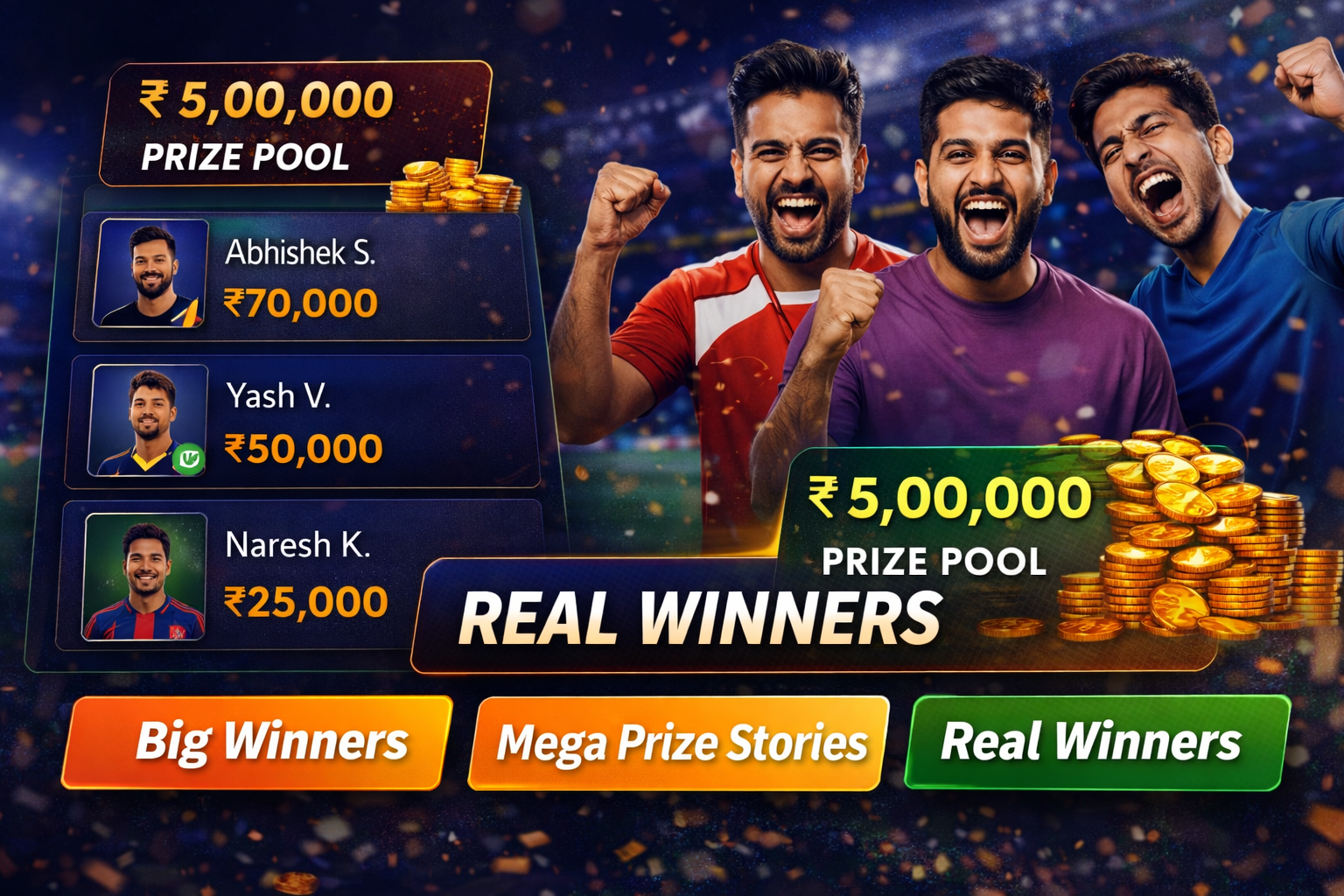 Come APK DL fantasy cricket result notes